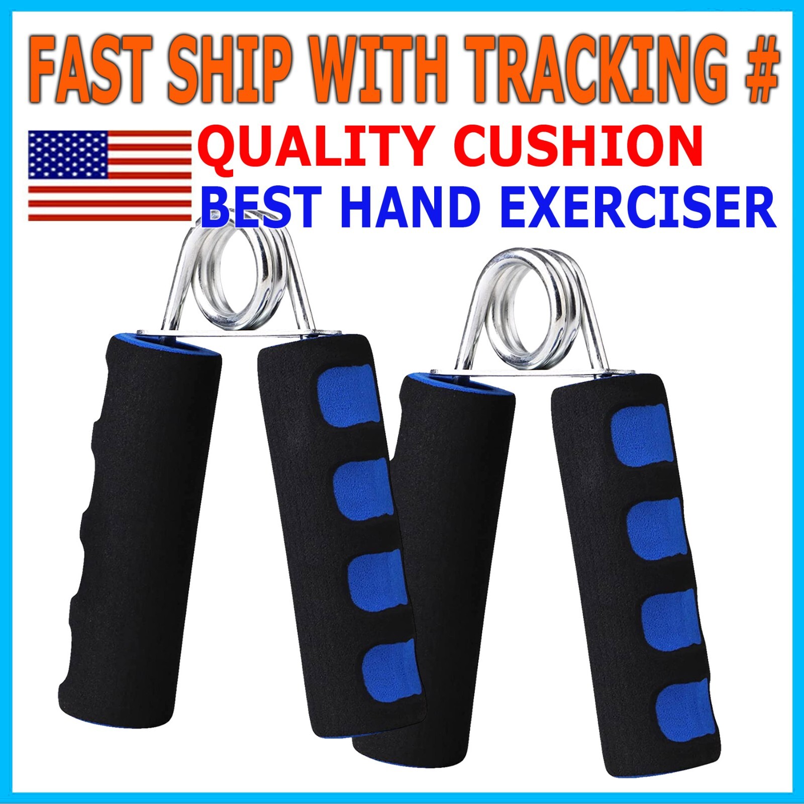 2X Foam Hand Grippers Grip Forearm Heavy Strength Grips Arm Exercise Wrist