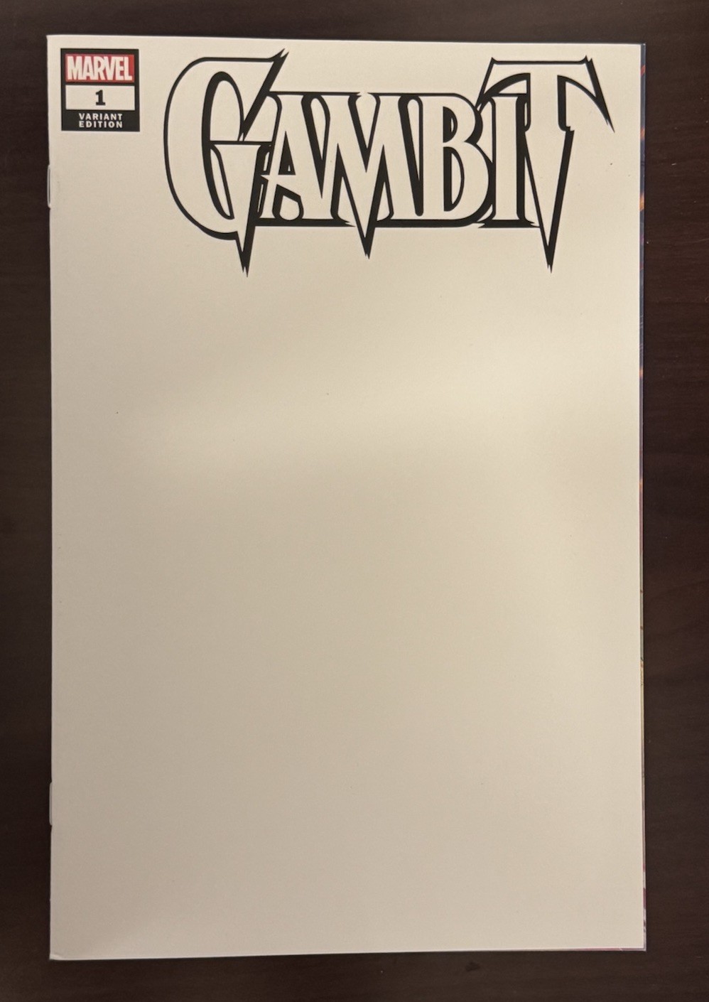 GAMBIT #1 * Marvel 2022 * Blank Sketch Variant  NM