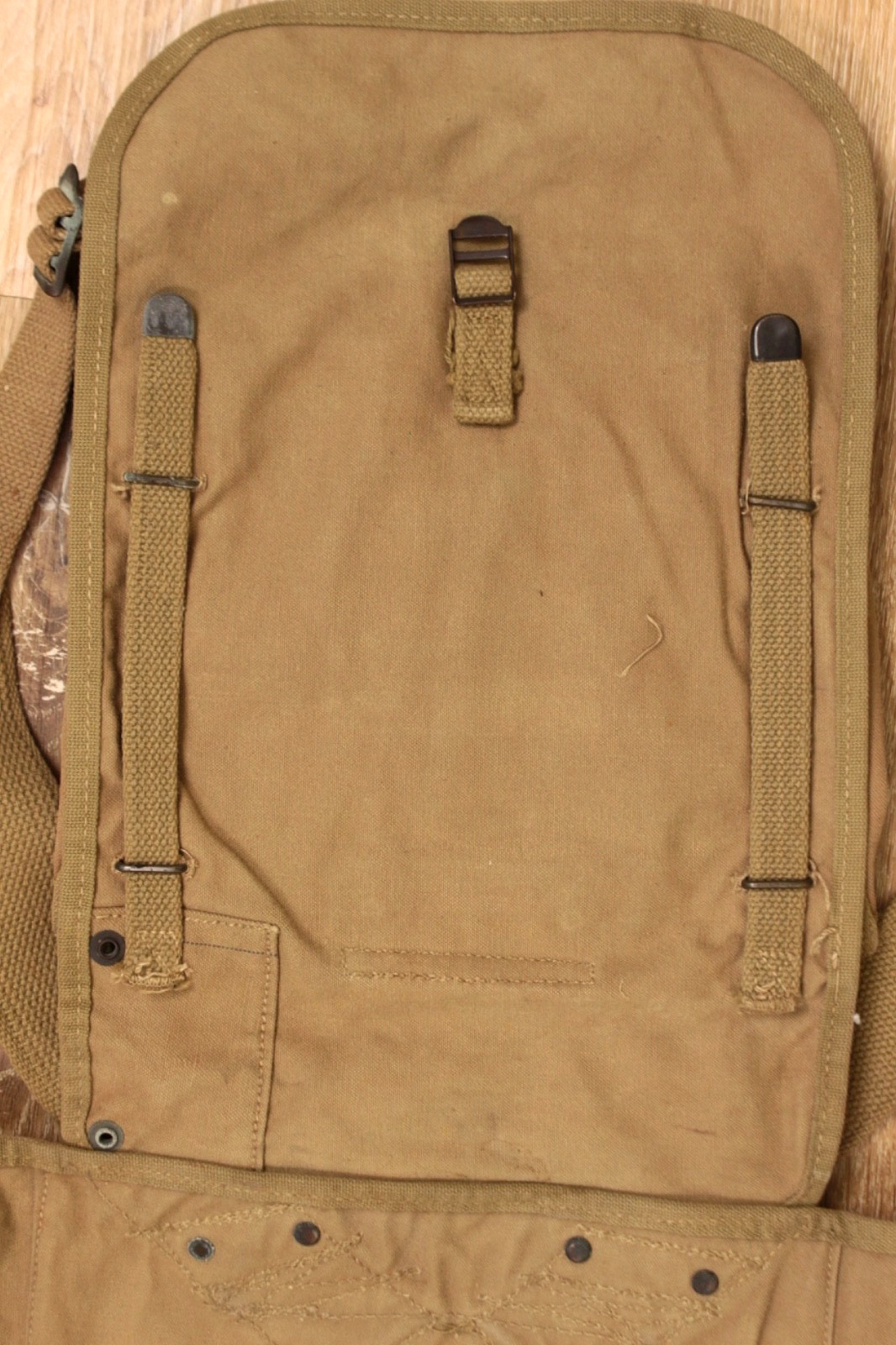 Vtg WWII US Army M1928 Canvas Haversack Backpack 1942 Dated WW2
