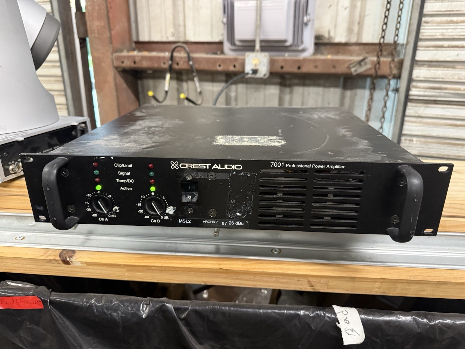 Crest Audio 7001 Professional 2-Channel Power Amplifier Parts AS-IS UNTESTED