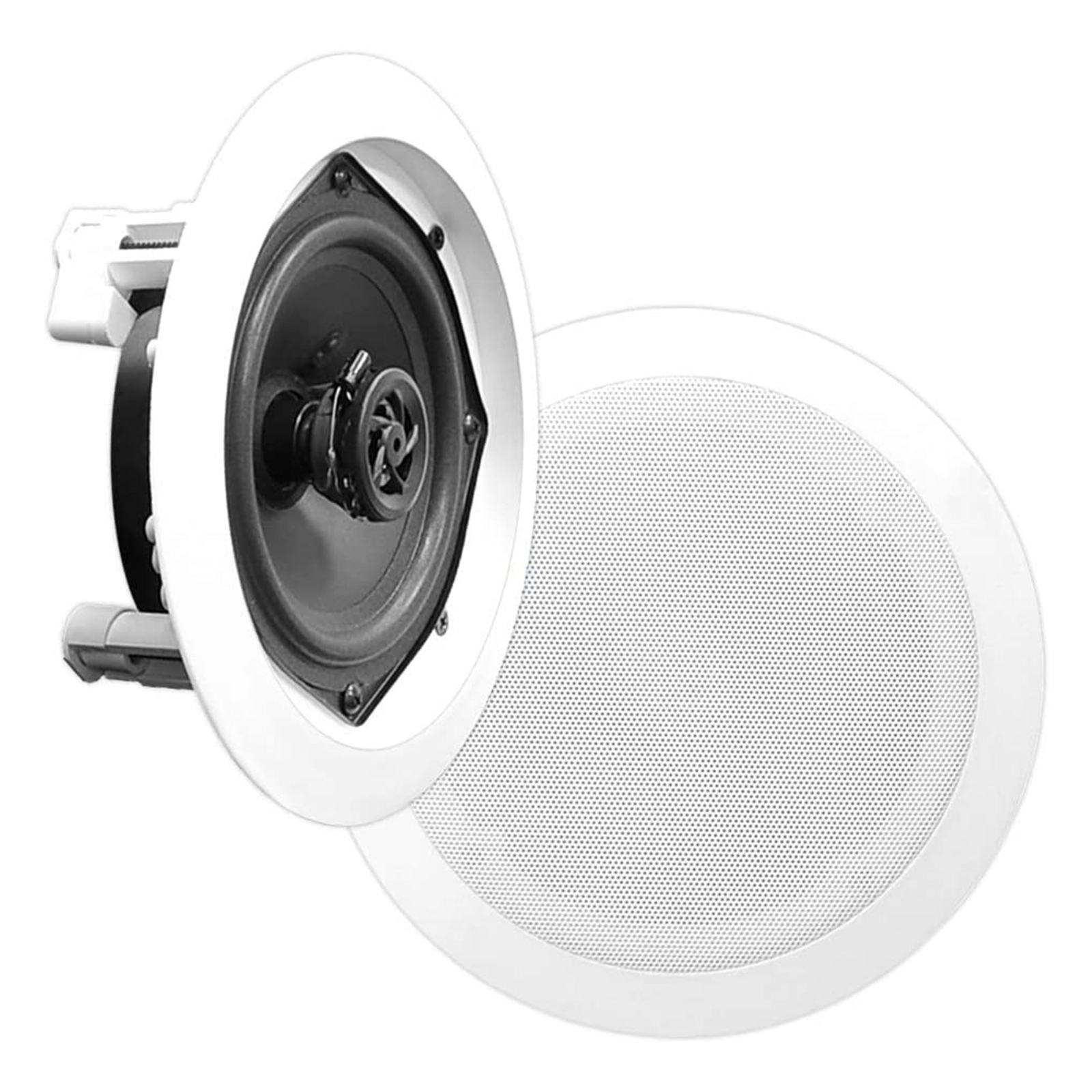 Pyle Home PDIC PRO Max Series 6.5'' Round Flush Mount Ceiling Speakers, 8 Pack