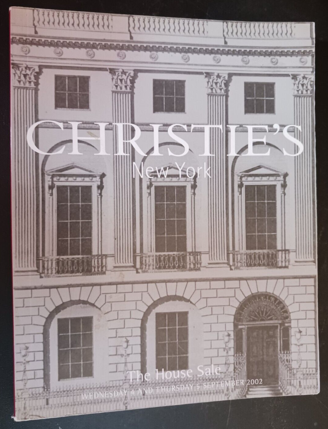 Christie's New York The House Sale September 2002 art auction catalog