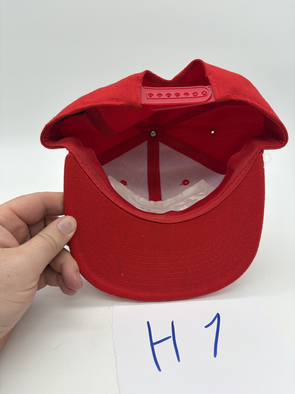 Brooklyn Bred Red Snapback Hat Embroidered Logo Adjustable Baseball Cap H1