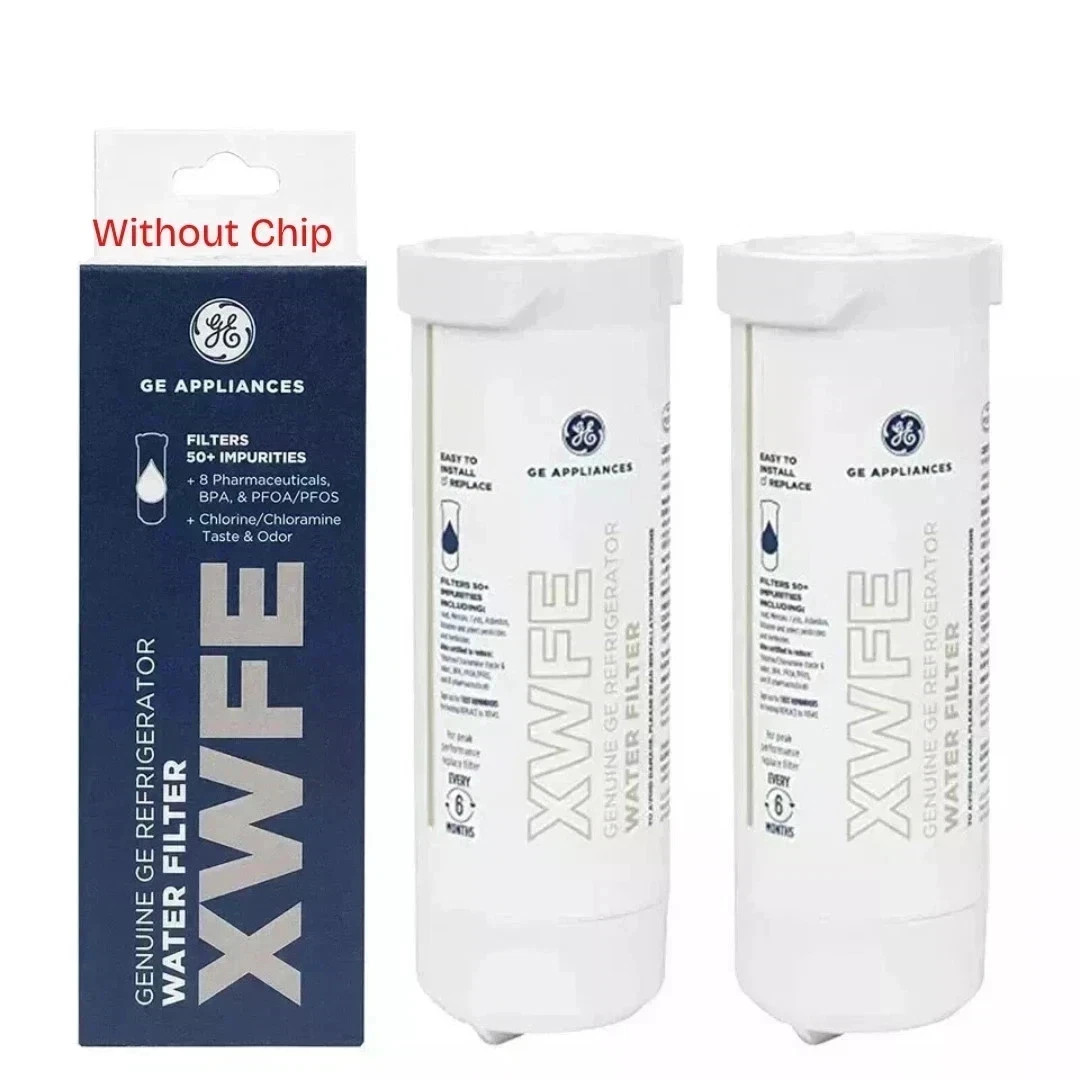 2 PACK GE XWFE Replacment Refrigerator Water Filter Without Chip