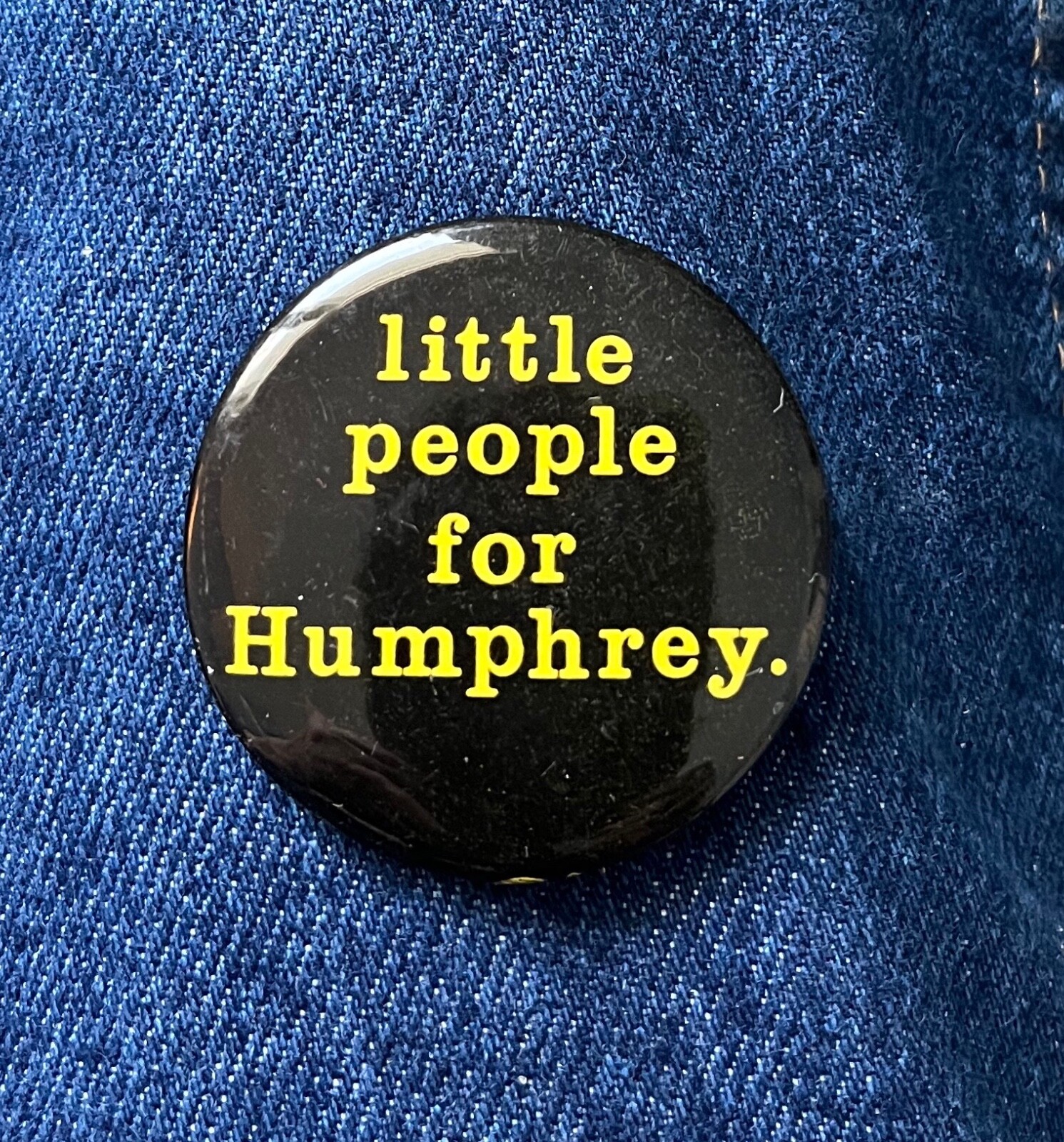 1968 Little People For Hubert Humphrey For President 1 3/4" Cello Political