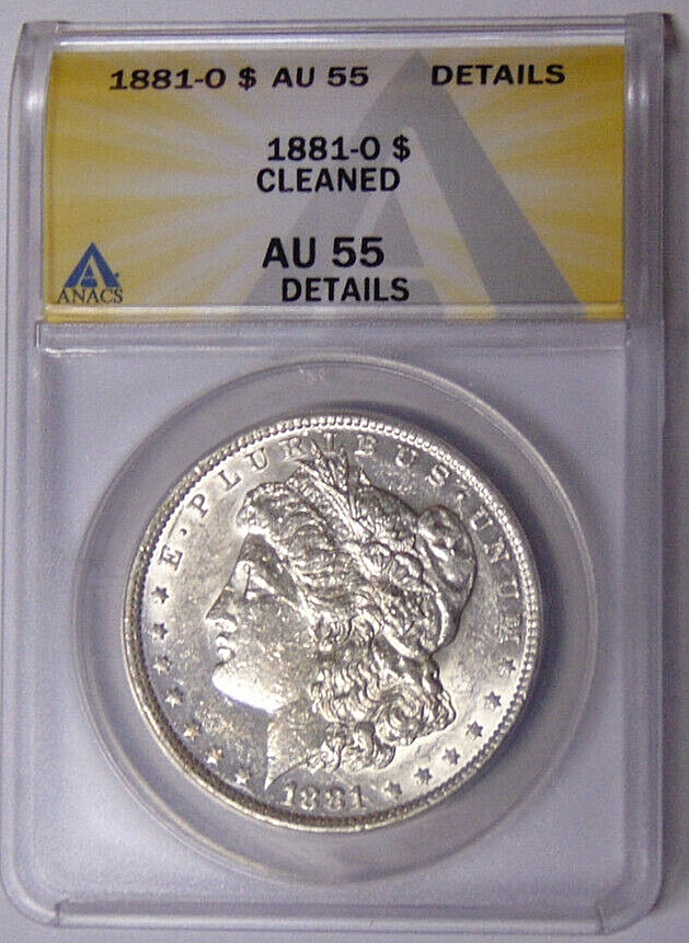 ANACS AU55 Detail 1881-O Morgan Silver Dollar New Orleans Mint #7463763