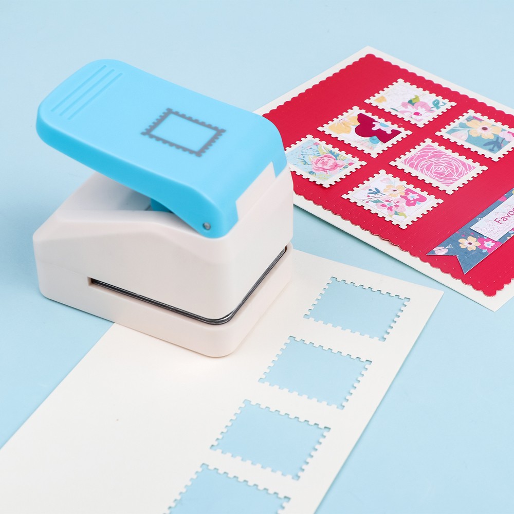 Postage Stamp Embossing Punch for DIY Scrapbooking Journaling Paper Craft
