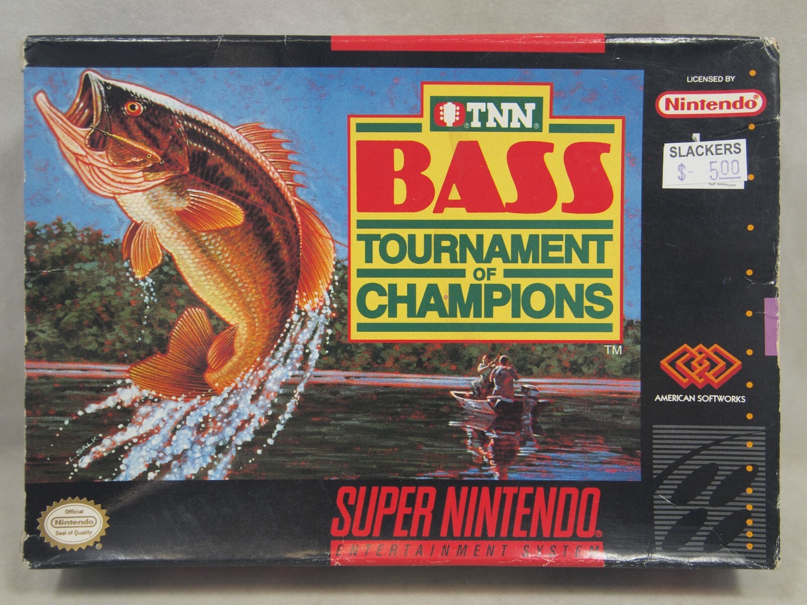 TNN Bass Tournament of Champions (Super Nintendo | SNES) Authentic BOX ONLY