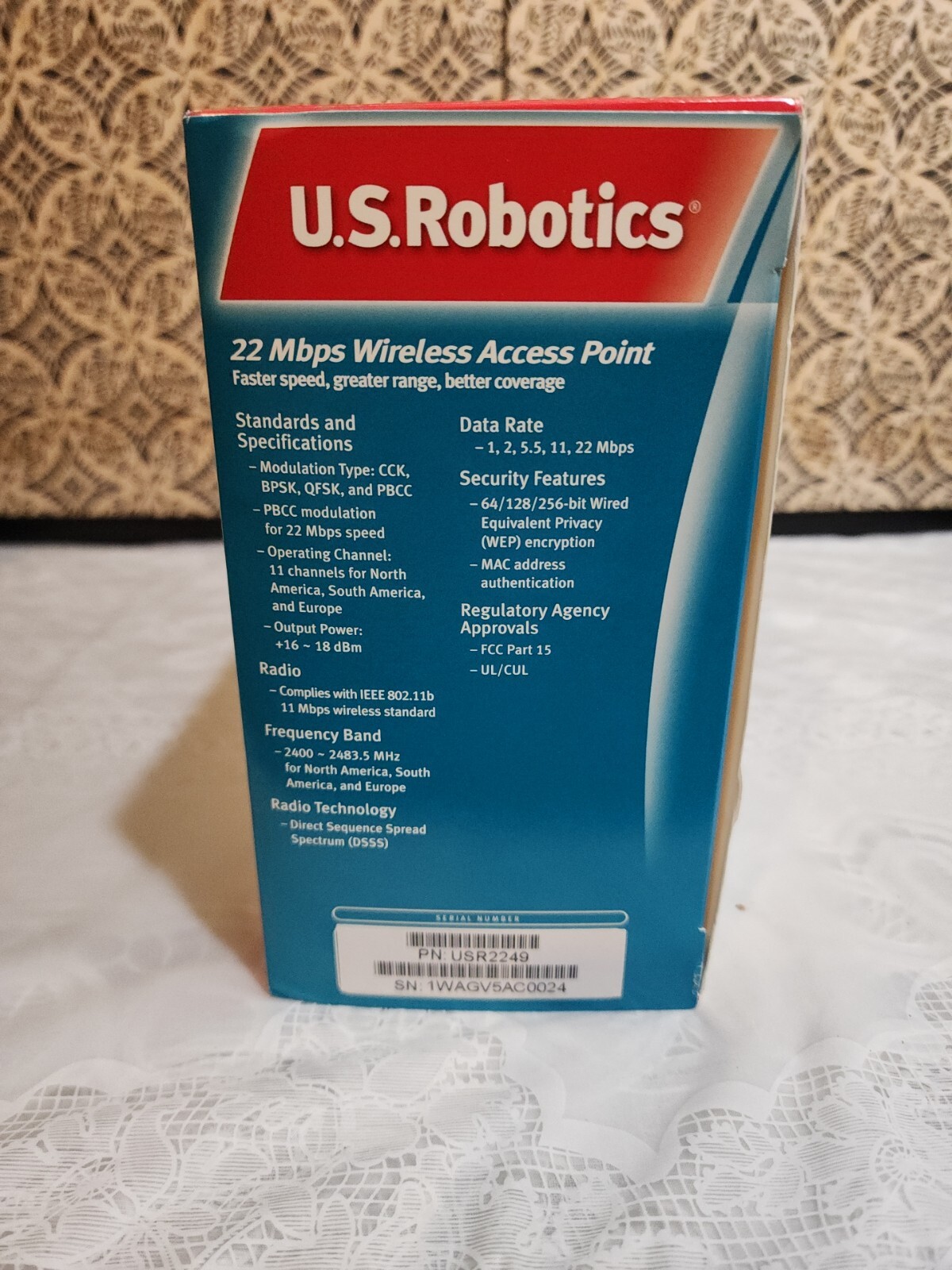 US Robotics Wireless Access Point NIP Model- 2249 Priority Ship PLEASE READ