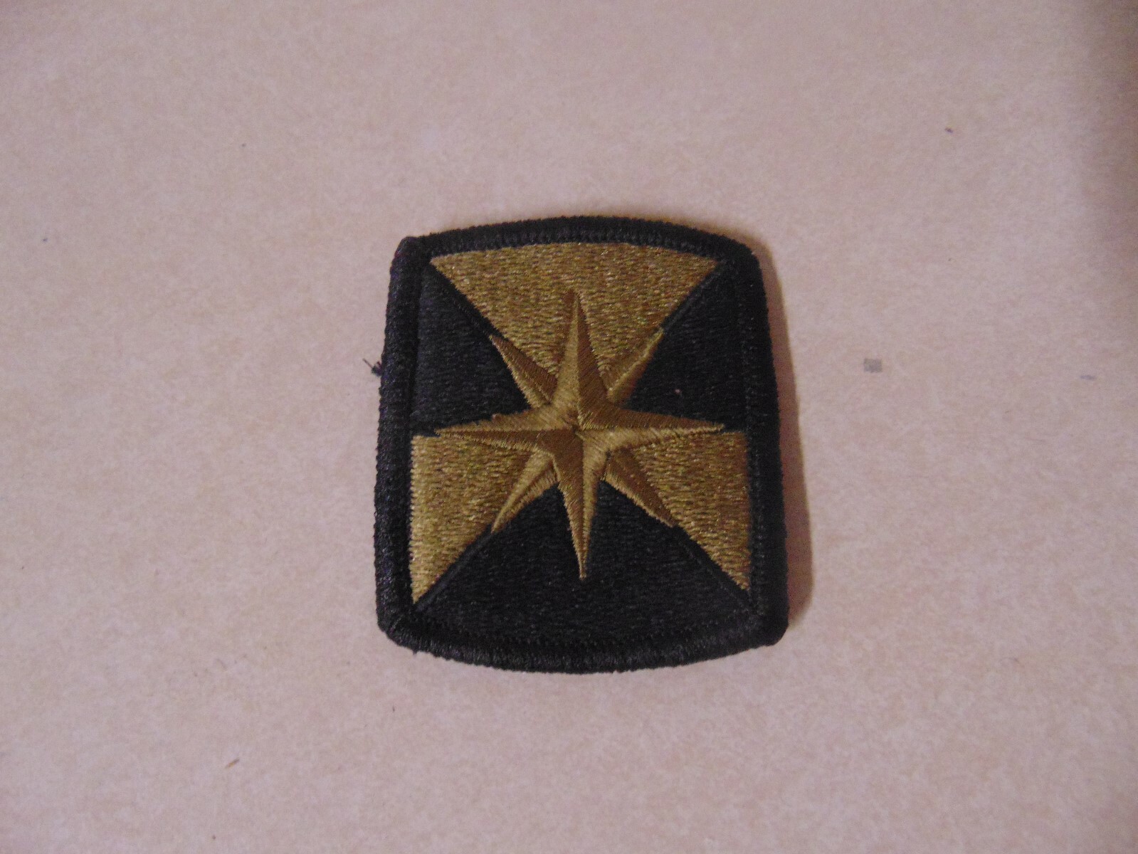 MILITARY PATCH US ARMY SHOULDER TAB OCP HOOK LOOP 347th Support Group