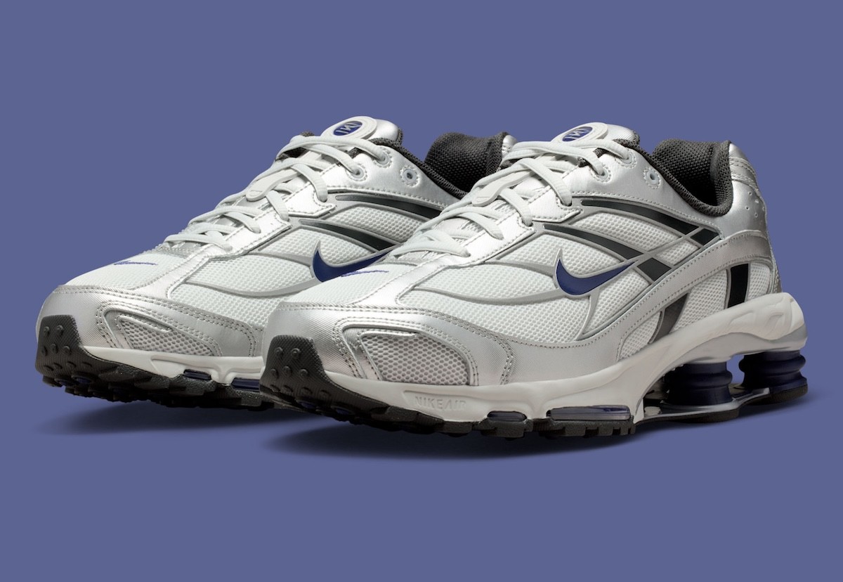 Nike Shox Ride 2 Photon Dust Metallic Silver Midnight Navy IO1449-025 sz 7 Men's