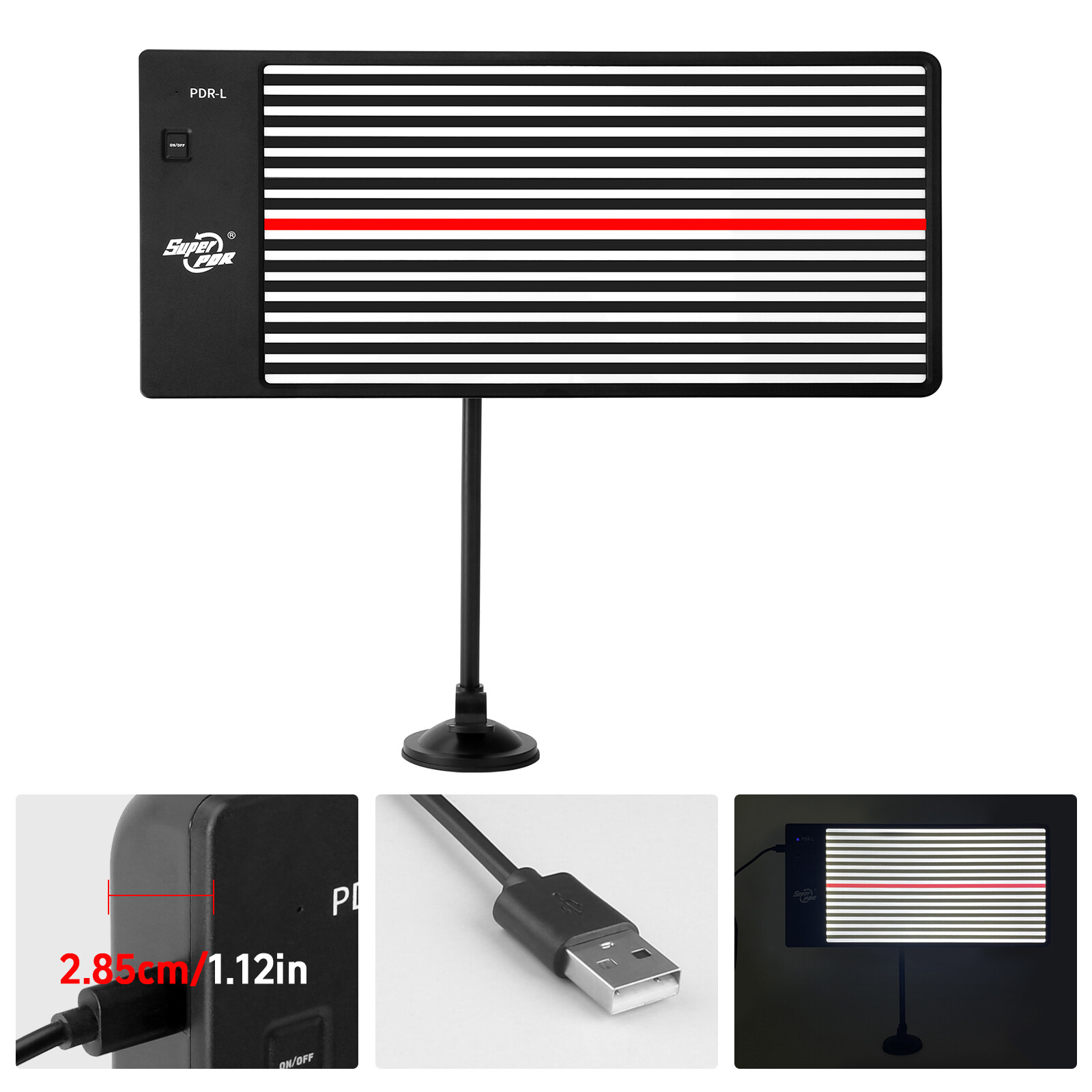 LED Line Board Checking Reflector Lamp Paintless Dent Removal Repair Tool Kit