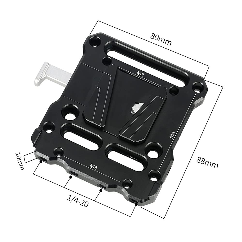 Quick Release V Lock Mount Battery Plate 15mm Rail Block 467 Camera Parts