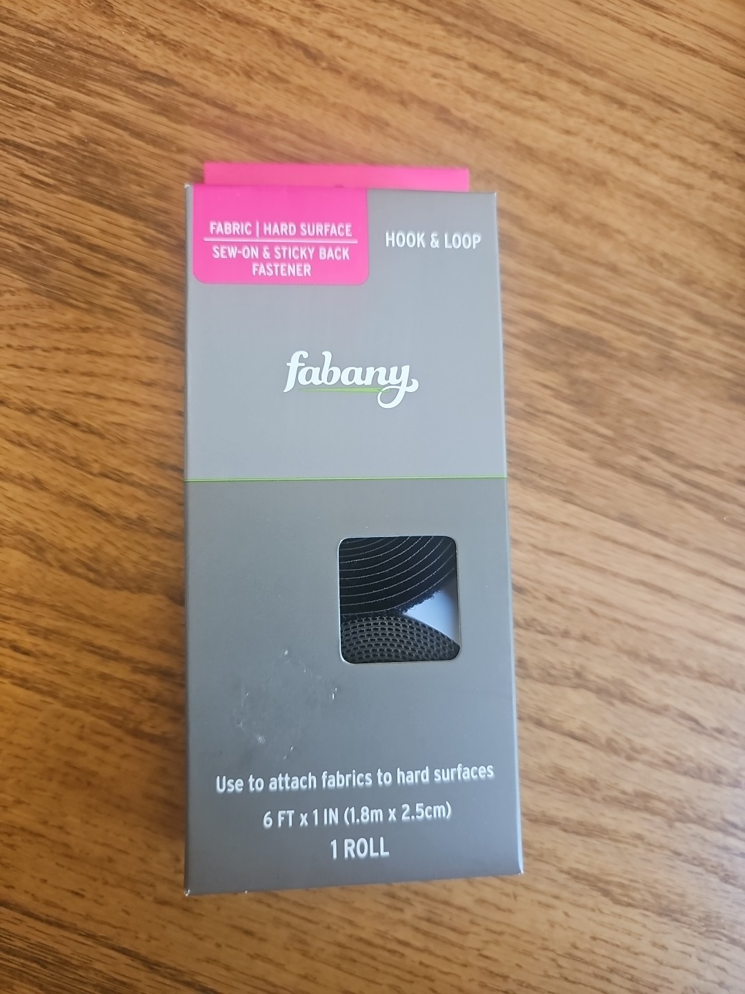 Fabany Sew-on & Sticky Back Fastener Hook & Loop 6’x1”