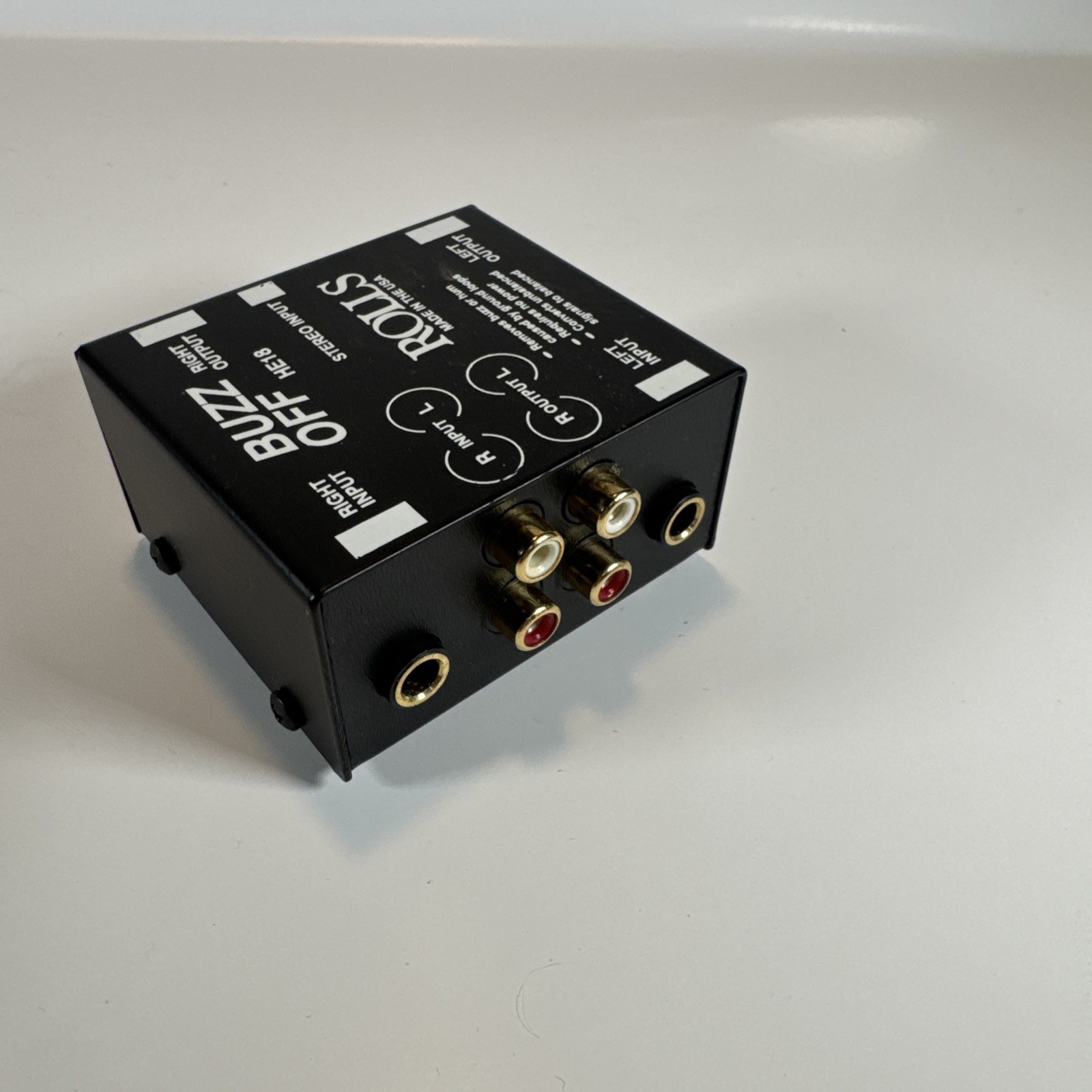 Rolls HE18 two channel audio hum and buzz remover