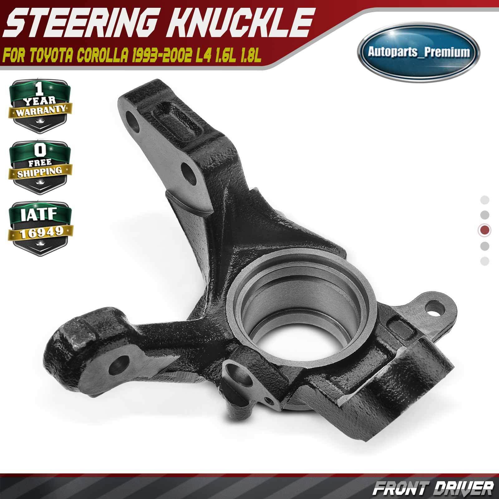 Front Driver Steering Knuckle for Toyota Corolla 1995 1996-2002 L4 1.6L L4 1.8L