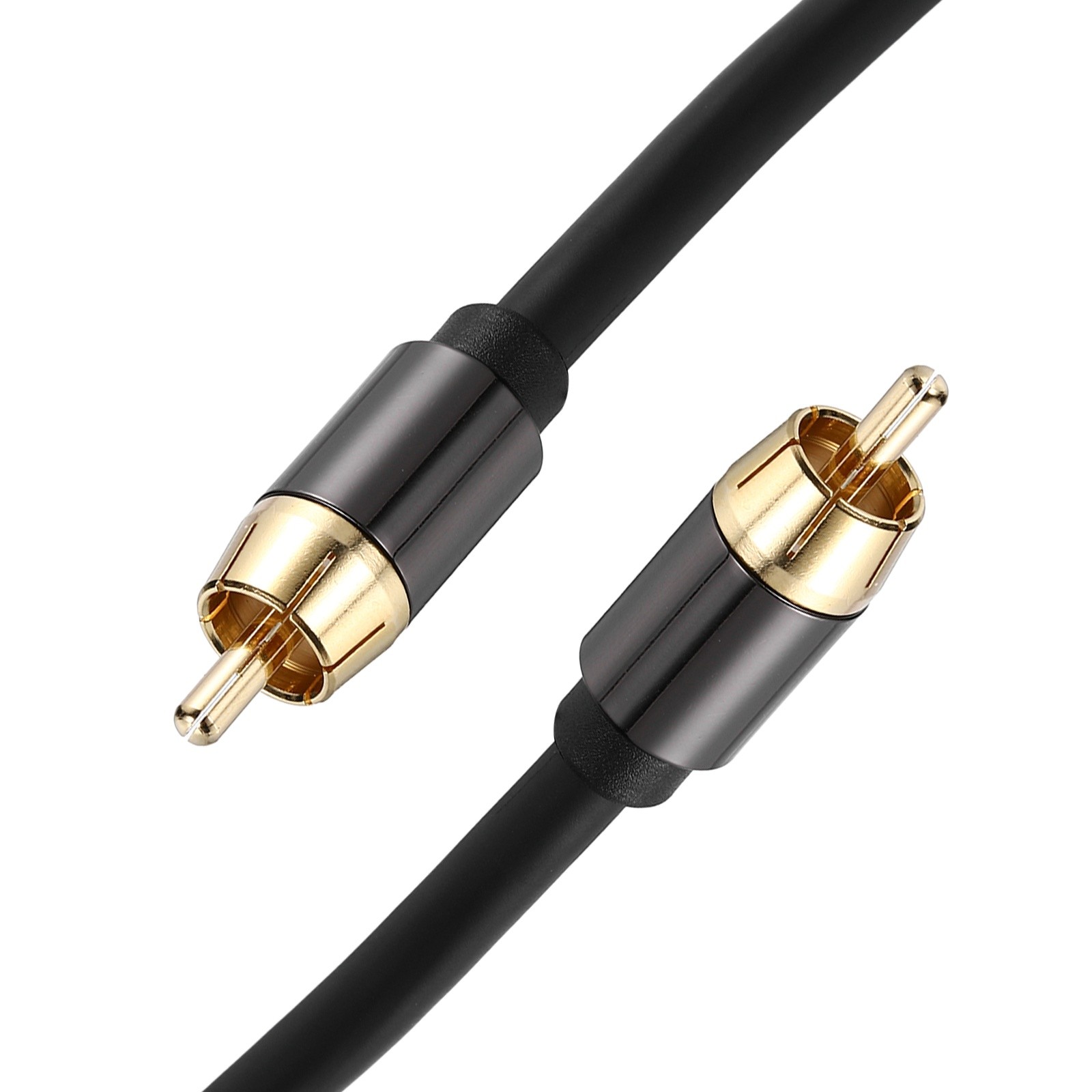 Subwoofer Cable, RCA to RCA Digital Coaxial Audio Cable, 3ft Black