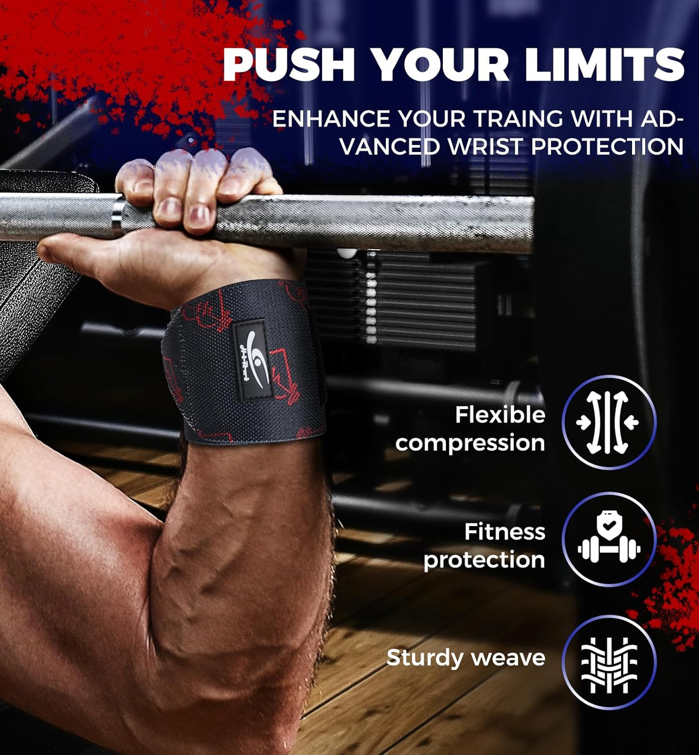 Elite 18" Weightlifting Wrist Wraps - Professional-Grade Ultimate Support & Comf