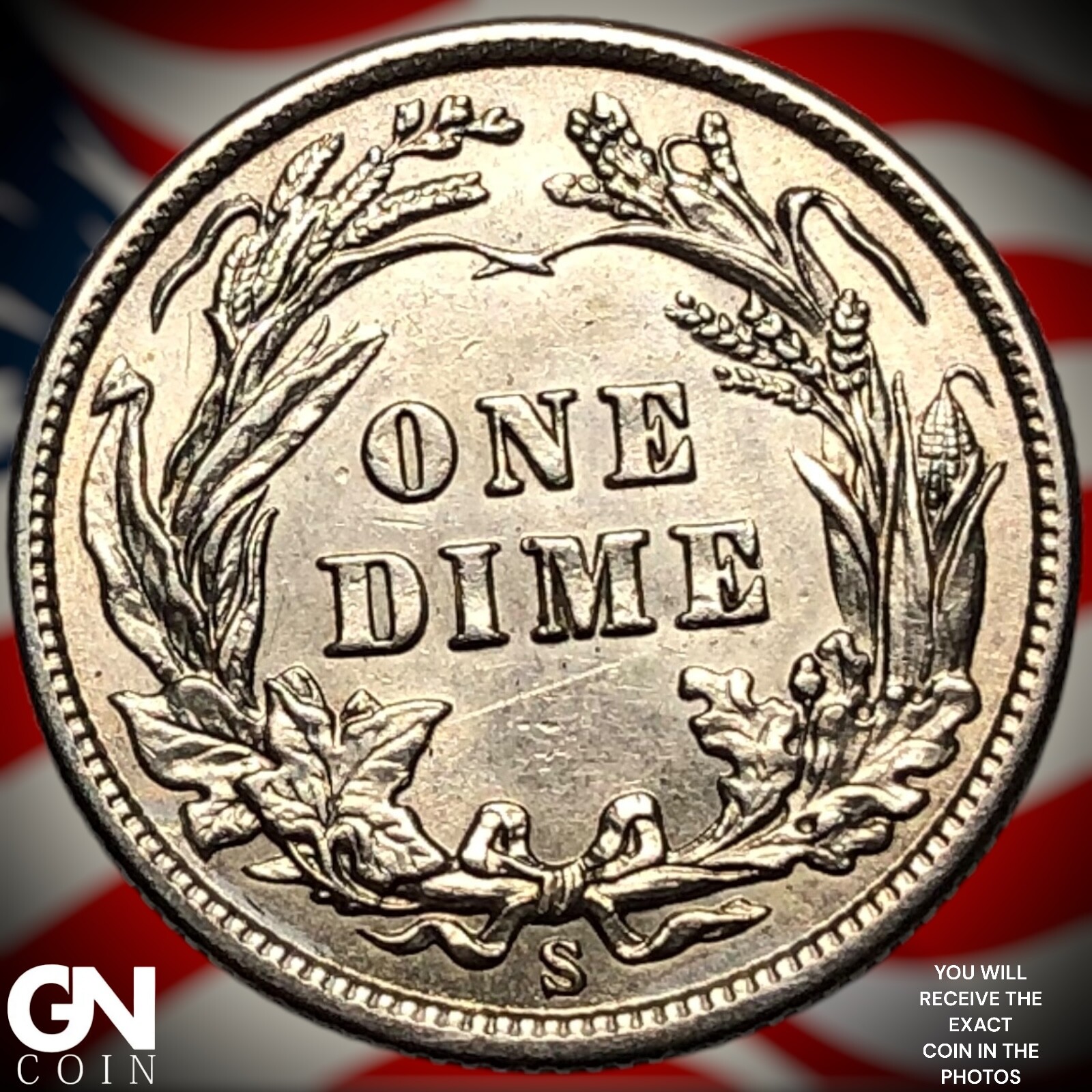 1911 S Barber Dime Y6283