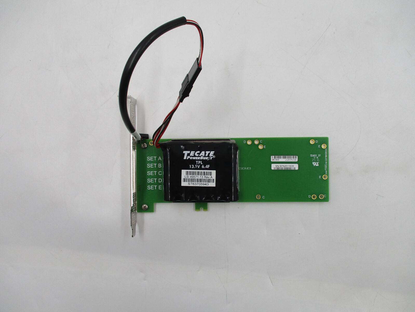 Megaraid Controller Module L3-25376-00A with Battery LSI 49571-13 Tested Working