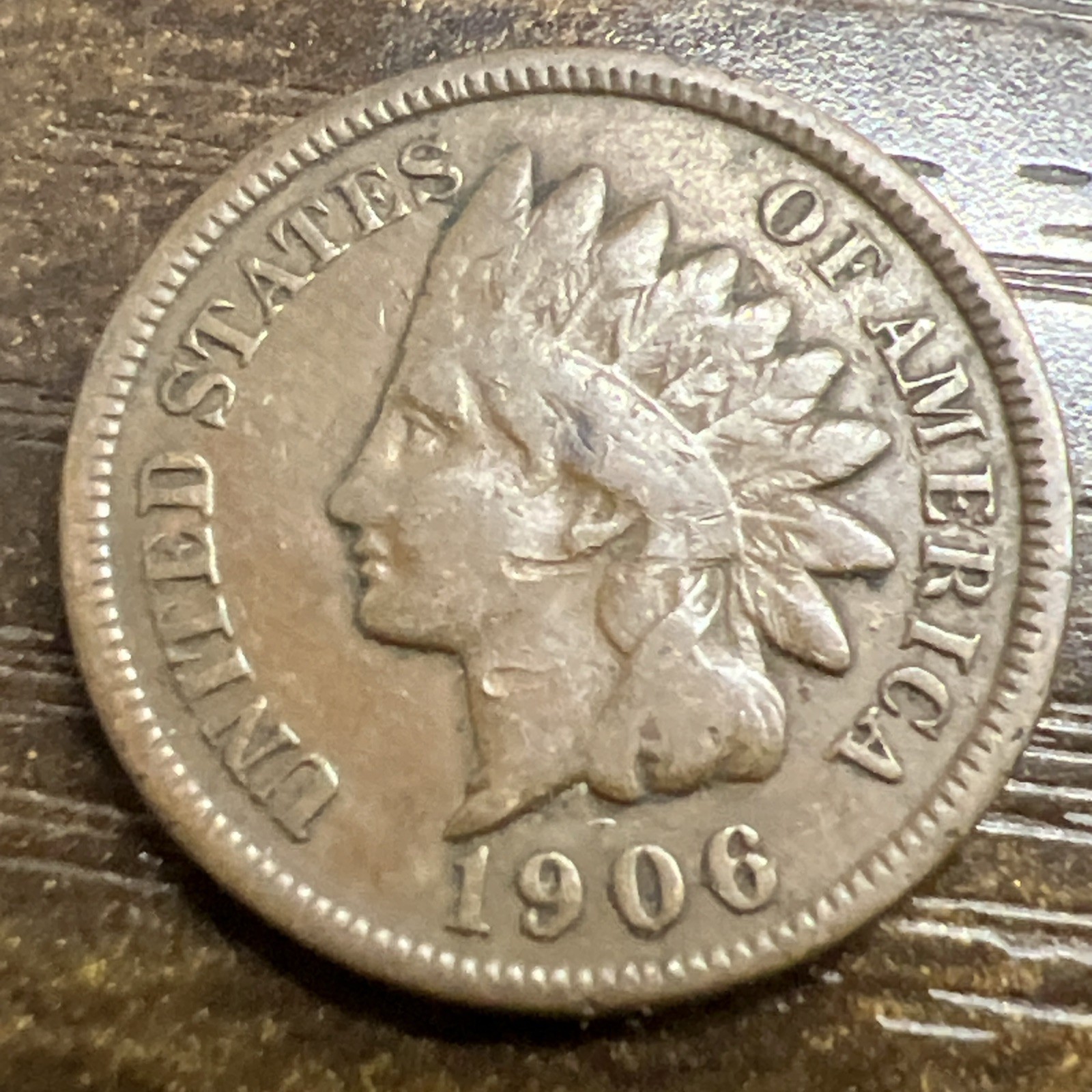 1906 Indian Head Cent Penny  Nice Details “Actual Coin Pictured"
