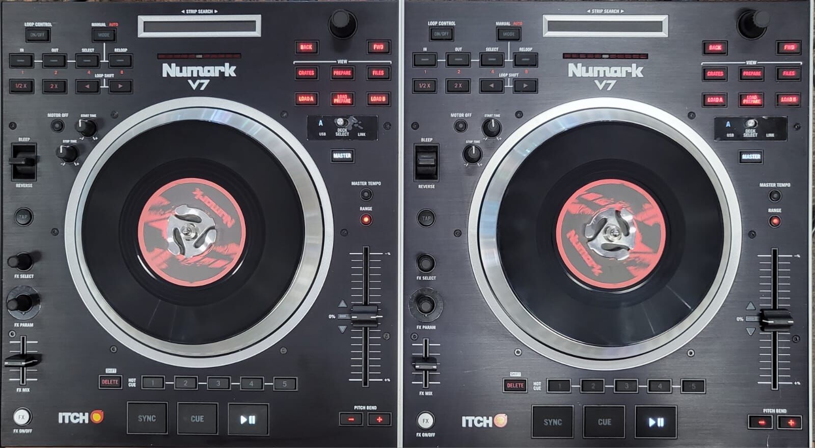 Numark V7 Motorized Turntable Software Controller Pair
