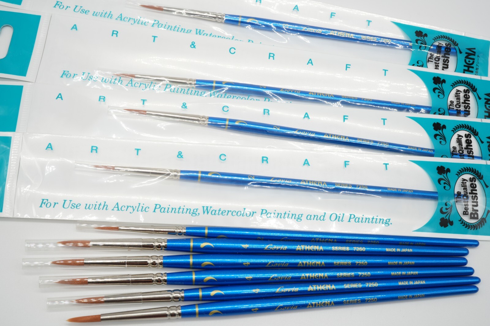 Vintage Athena Series 7250 Paint Brushes, Assorted ~ NEW ~ Lots of 10, You Pick