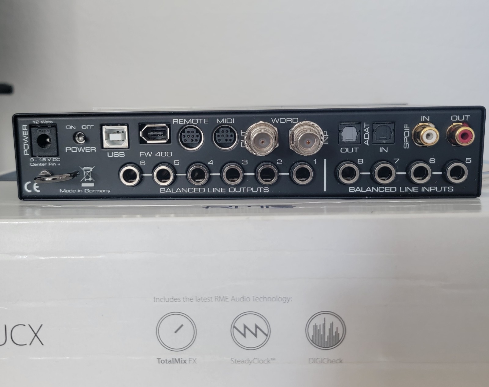 RME Fireface UCX 36-Channel USB FireWire Audio Interface Boxed Tested Excellent