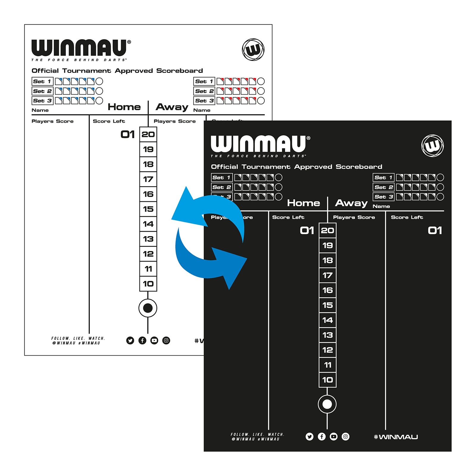 Dry Wipe Darts Scoreboard