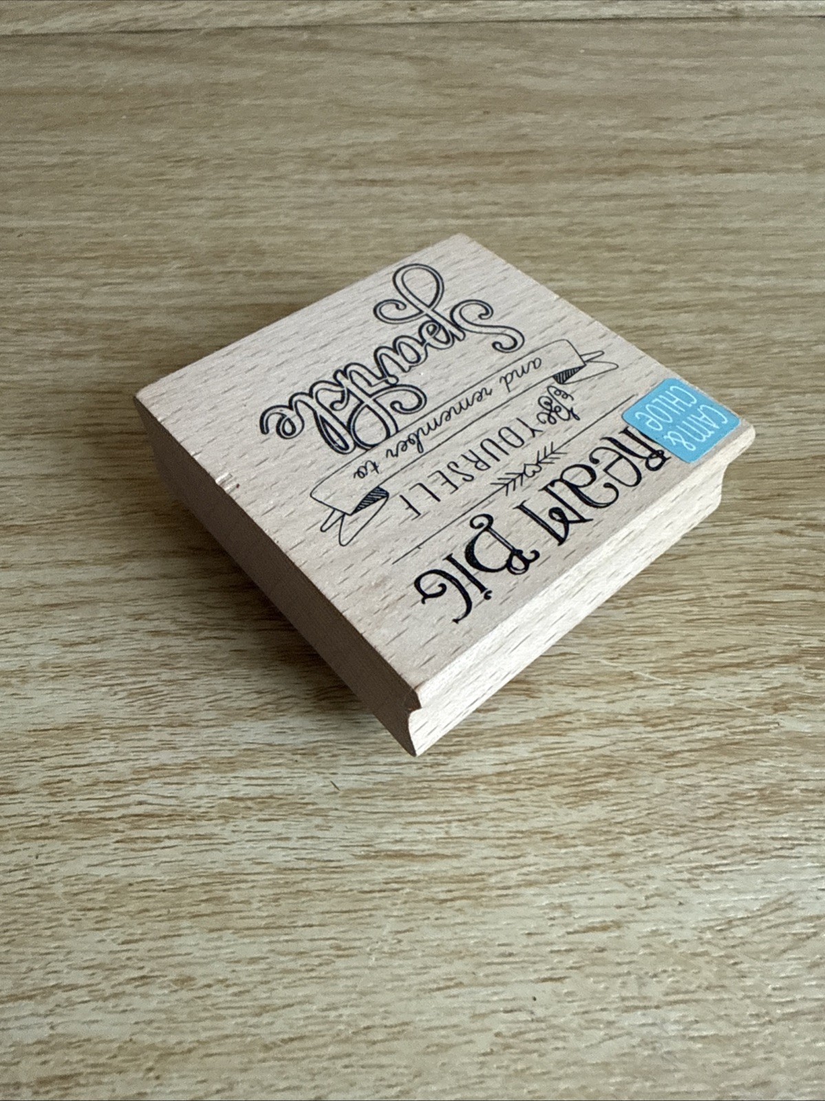 Hampton Art- Wood Rubber Stamp Dream Big Be Yourself And Remember To Sparkle