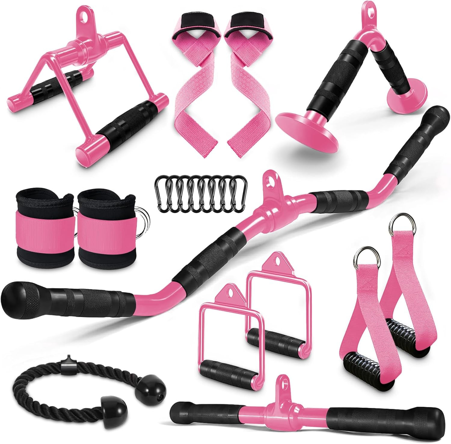 Cable Machine Attachment Set LAT Pulldown Attachments Weight Machine Accessories