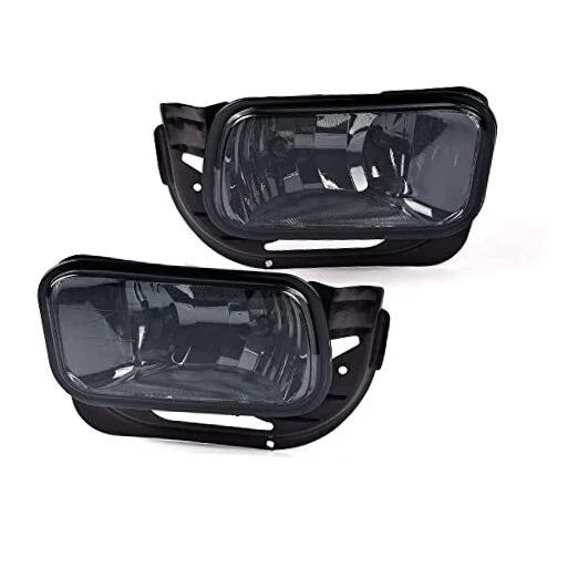 Smoke Lens Front Bumper Fog Lights Assembly - Compatible with Ram 2009-2017