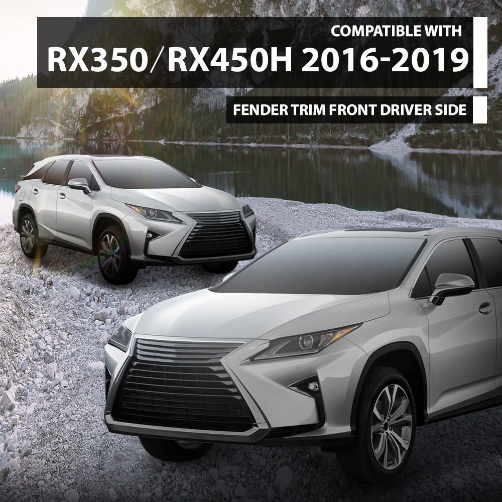 Fit For 2016-2019 Lexus RX350 RX450h Front Left Fender Flare Wheel Arch Molding
