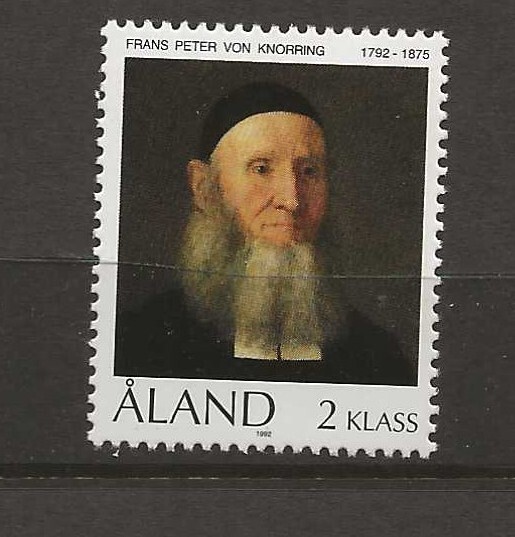 Aland Finland 1992 Frans Peter von Knorrings birth MNH (f56)
