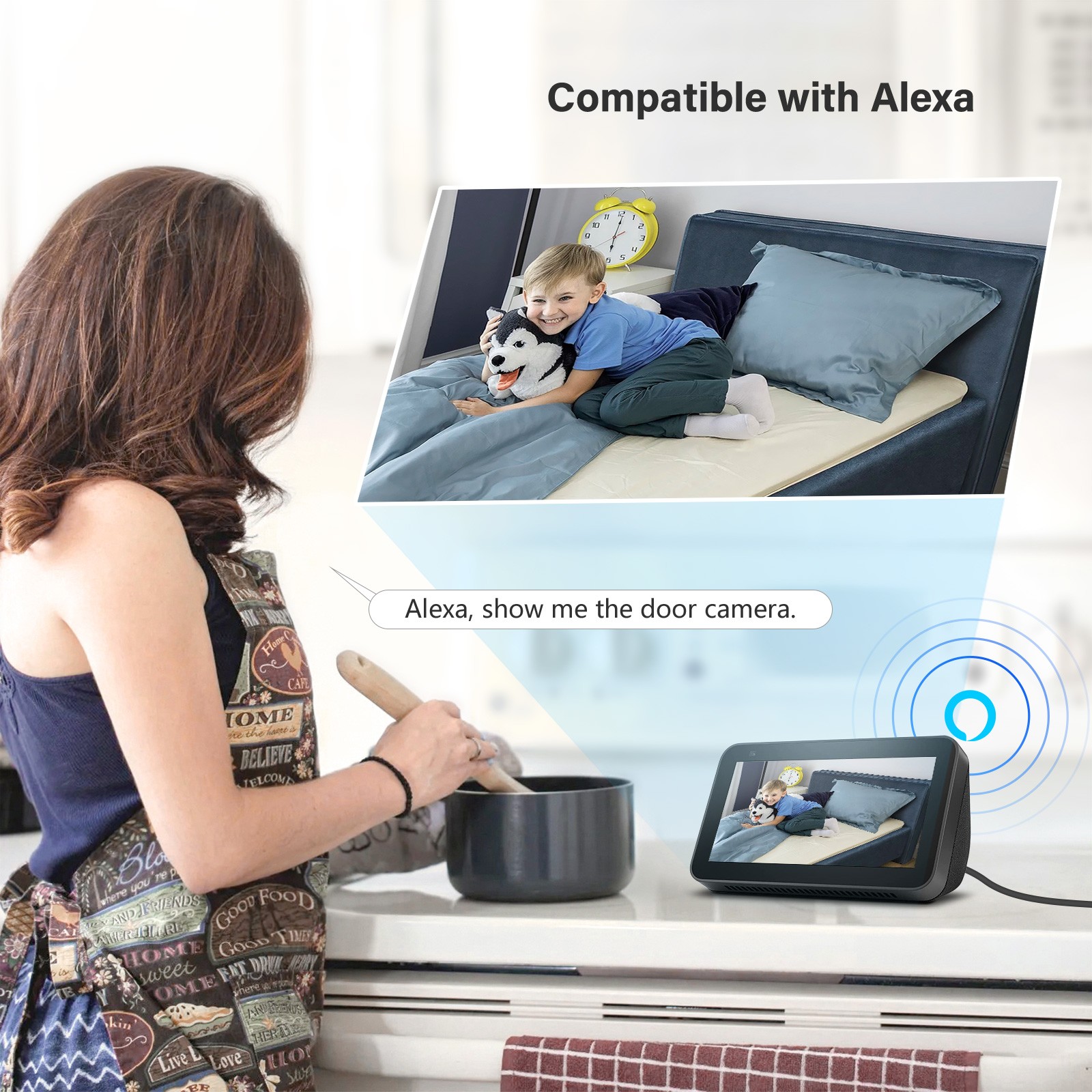 4-Pack 2.4G WiFi 3MP Security Camera System Smart Outdoor Color Night Vision