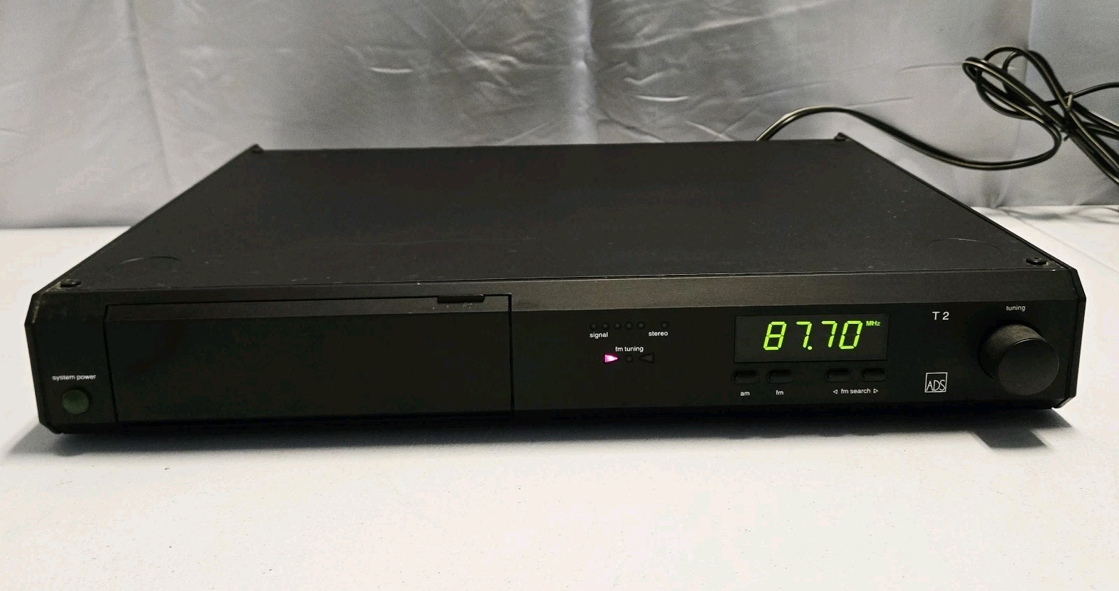 Vintage ADS Atelier T2 AM/FM Stereo Tuner used.