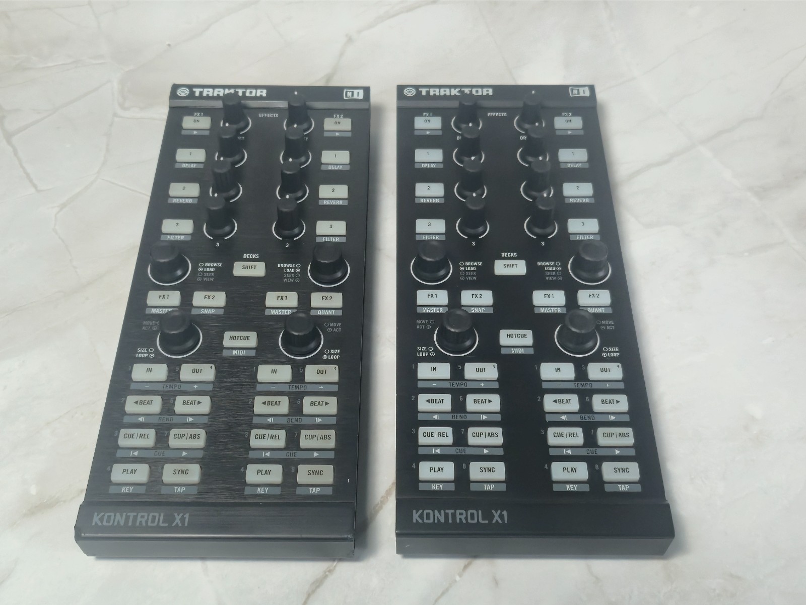 Native Instruments Traktor Kontrol X1 MK1 - Pair (2 Units) DJ Controller AS-IS