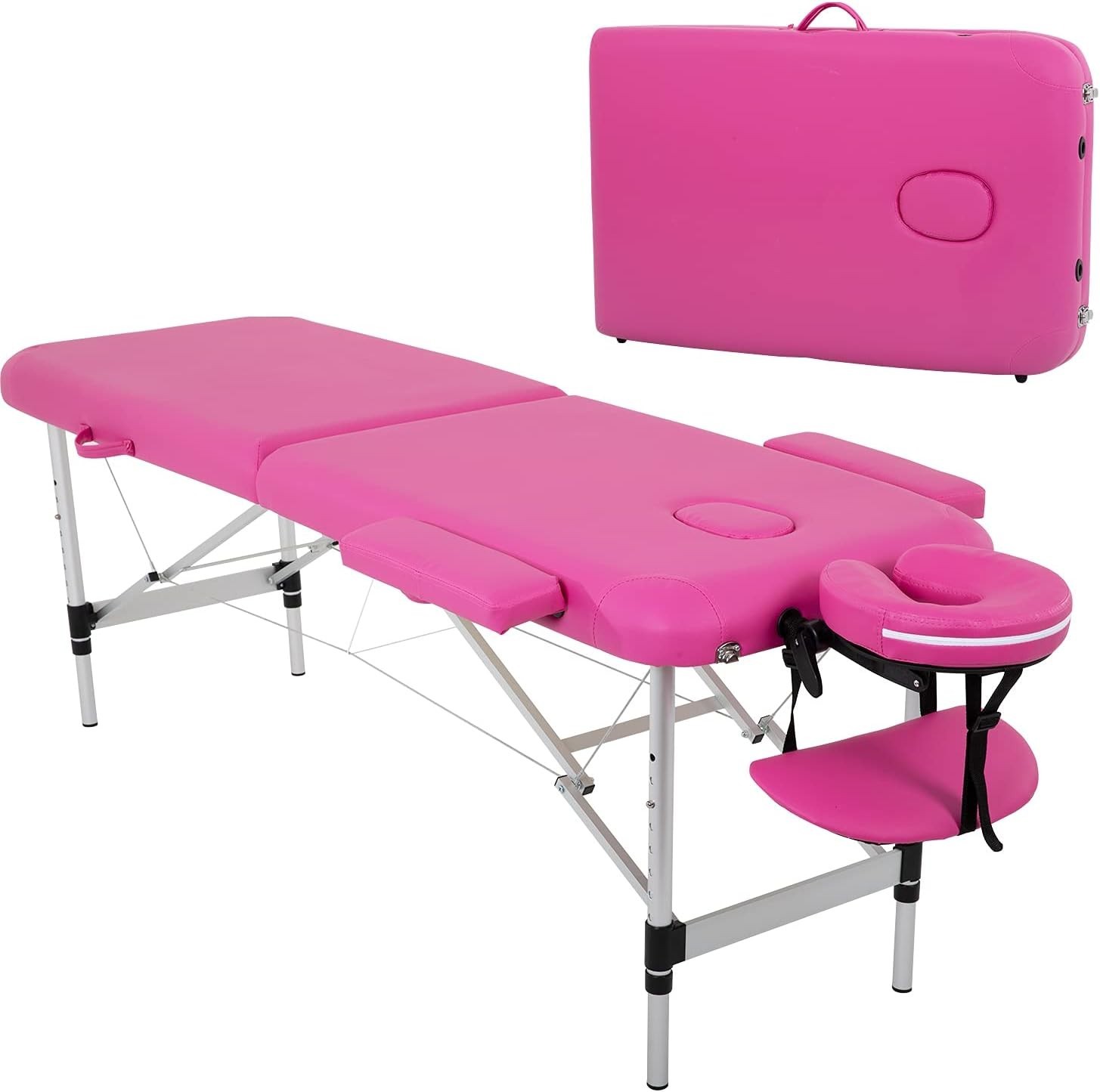 Portable Aluminium Massage Table 24" Wide - Height Adjustable & Lightweight