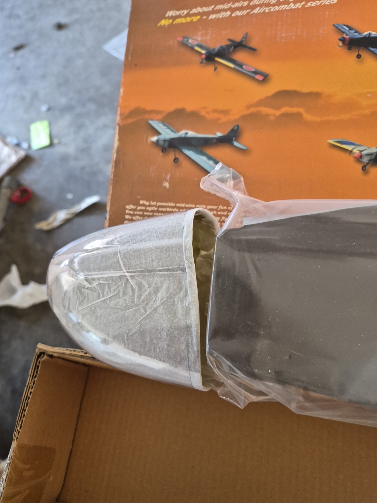 Vintage "The World Models " Spitfire R/C Nitro Plane