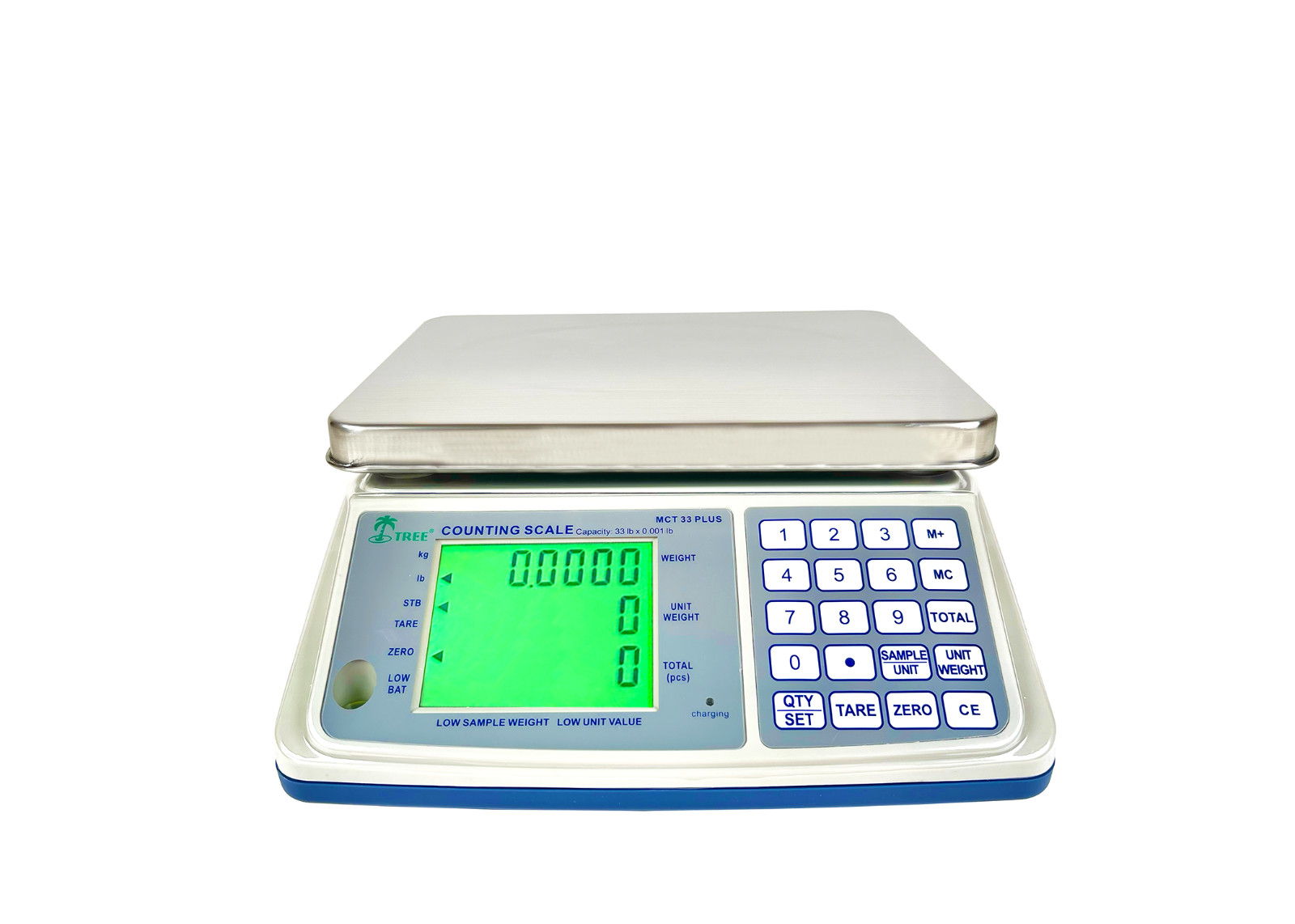 Tree MCT Plus 33 Counting Scale for Warehouse, Fast Stabilization 33lb x 0.001lb