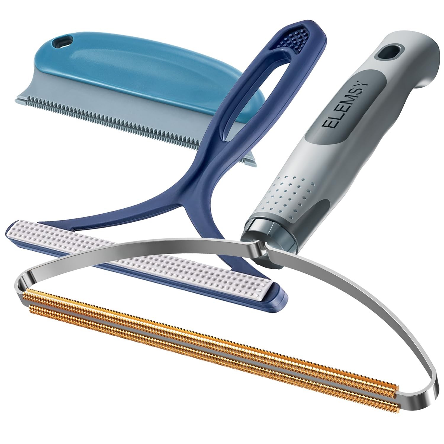 Pet Hair Removal Tools 3-Pack Dog Cat Hair Remover Pro Lint Shaver Cleaner Fur