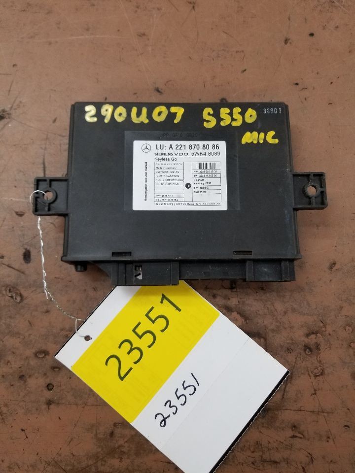Chassis ECM 221 Type Multifunction S550 Fits 07-09 MERCEDES S-CLASS 145072