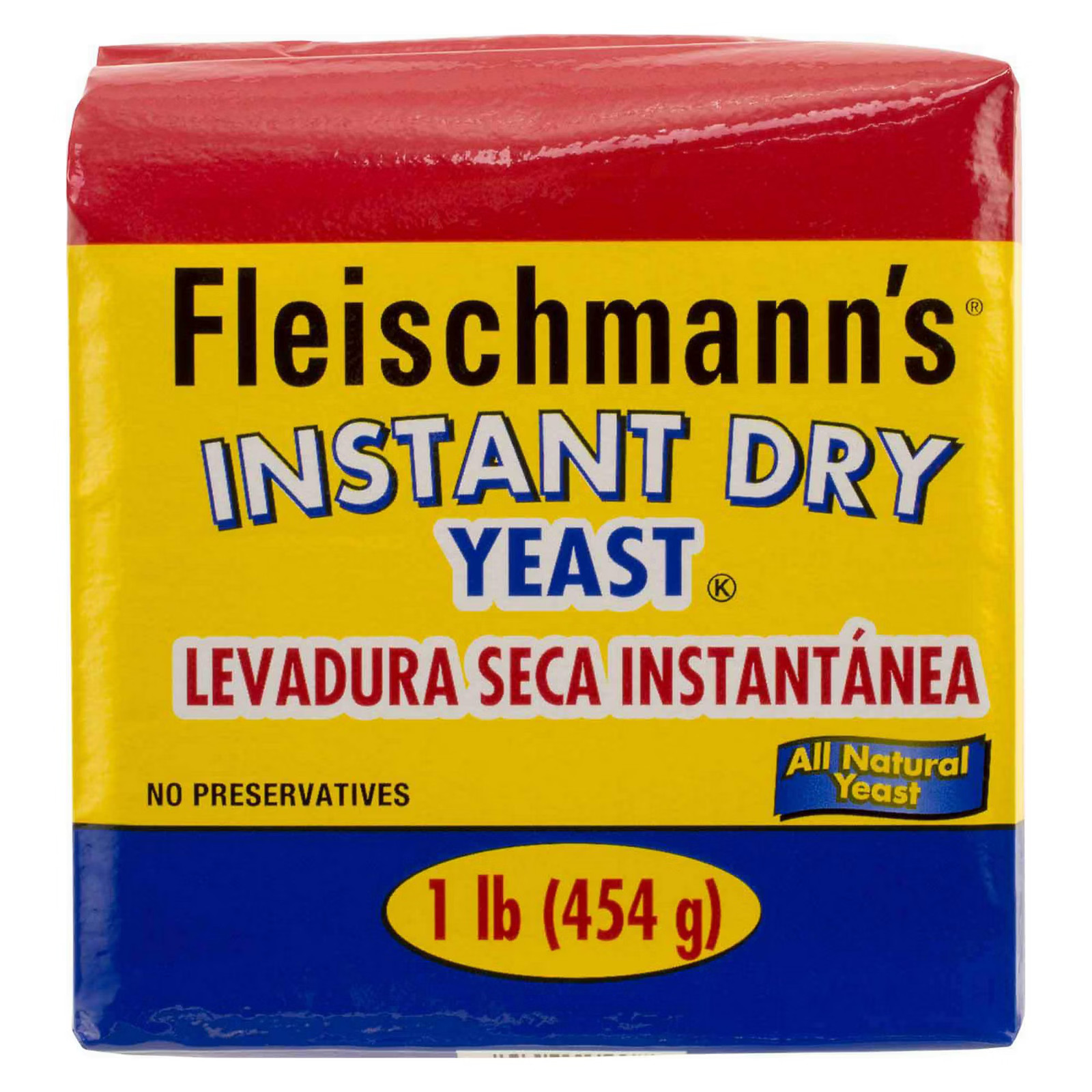 Fleischmann's Instant Dry Yeast Bread Baking 1lb