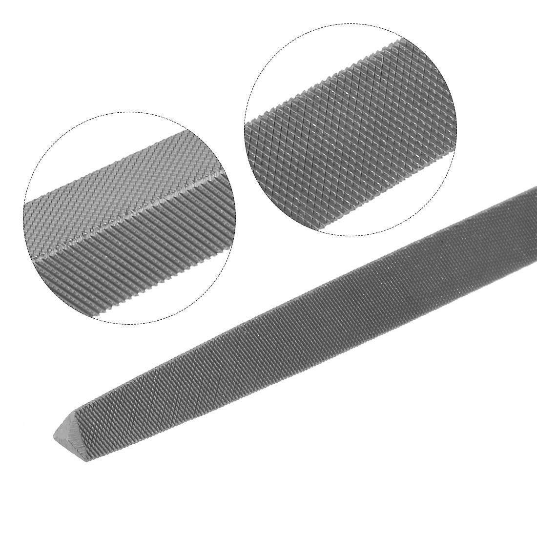 Second Cut Grade High Carbon Steel Triangle Side Three Square File 6 Inch