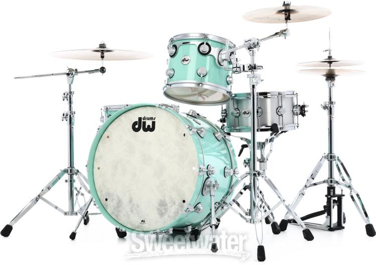 DW Collector's Series Lacquer 3-piece Shell Pack - Seafoam