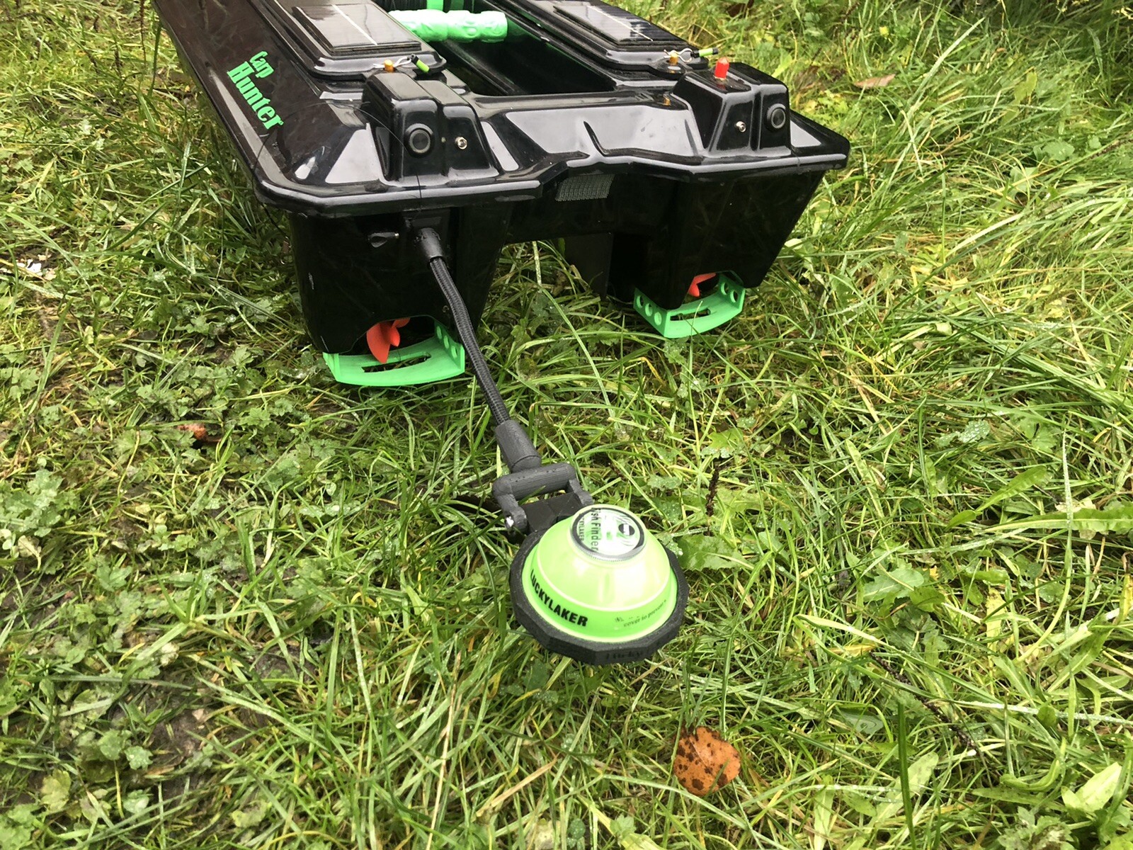Lucky Laker Fish Finder Sonar Baitboat Mount Bracket New  Carp Fishing