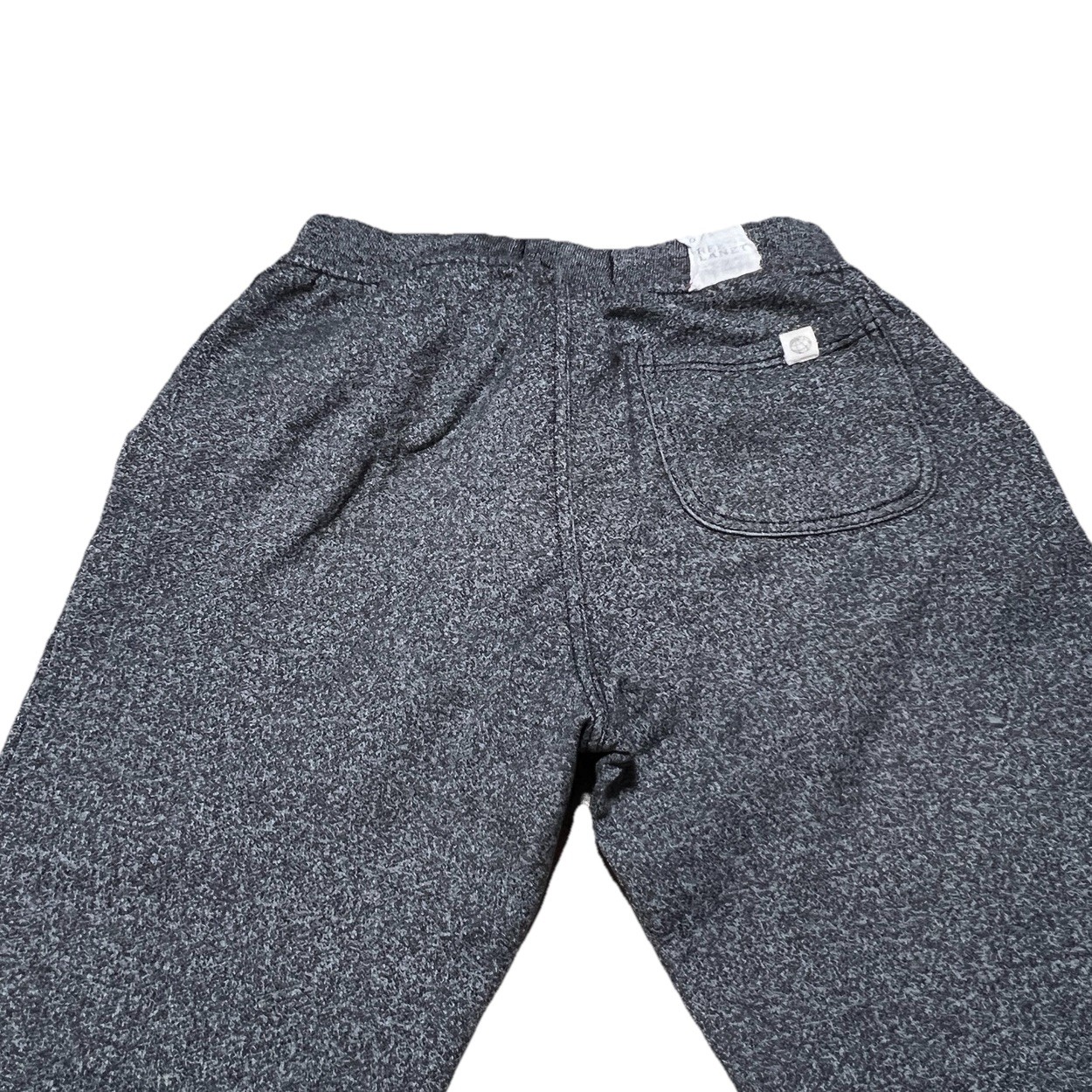 Free Planet Mens Jogger Sweatpants Black Speckle Button Zip Drawstring Size S