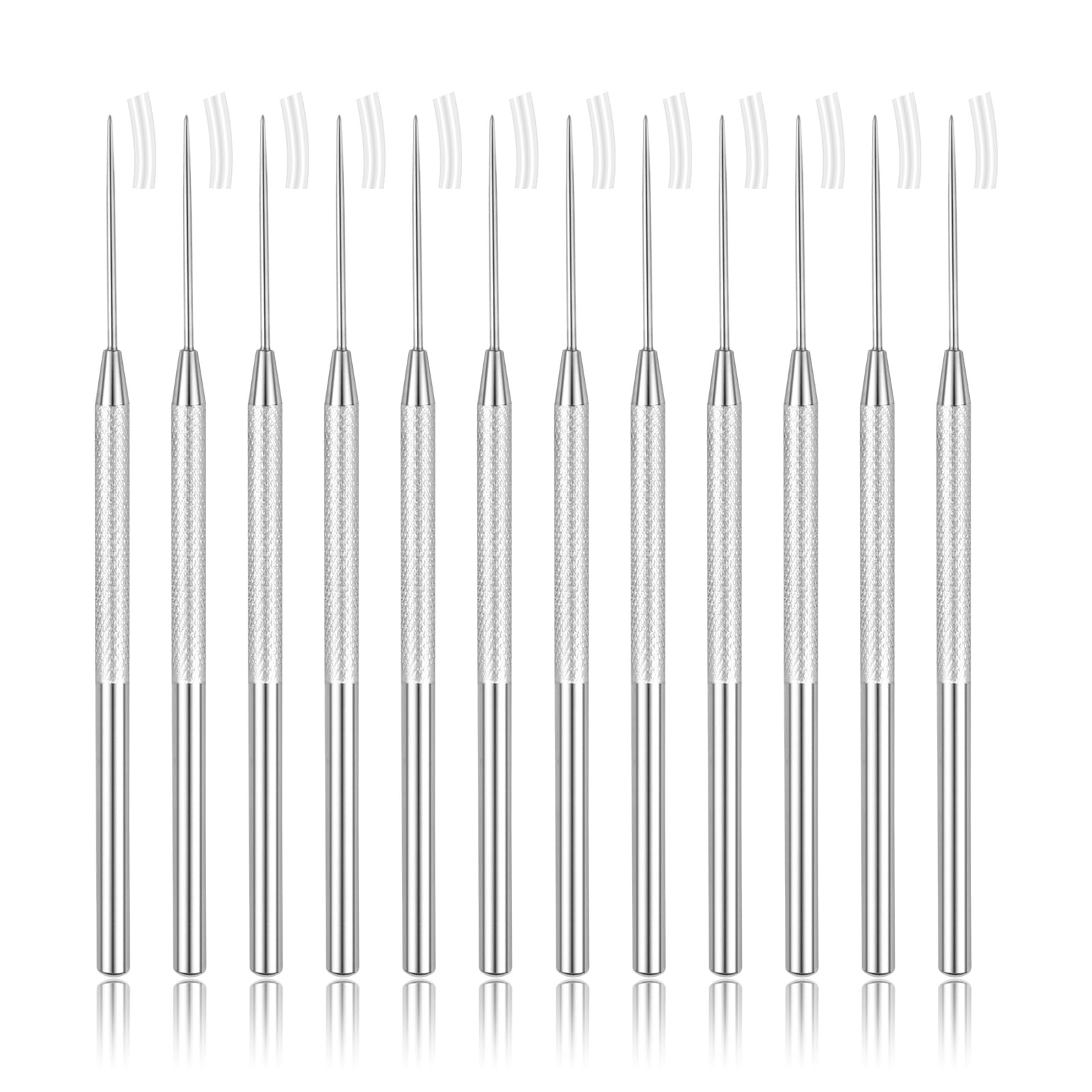 12 Pack Pottery Needle Tools Stainless Steel Clay Sculpting Ceramic Carving