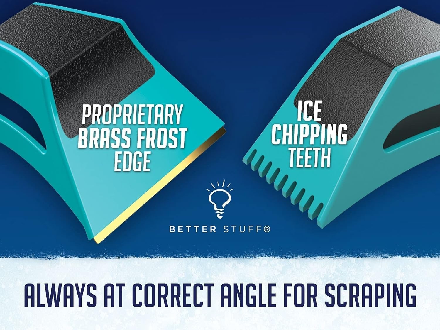 Ergonomic Ice Scraper for Windshields - Fast & Efficient Frost Removal