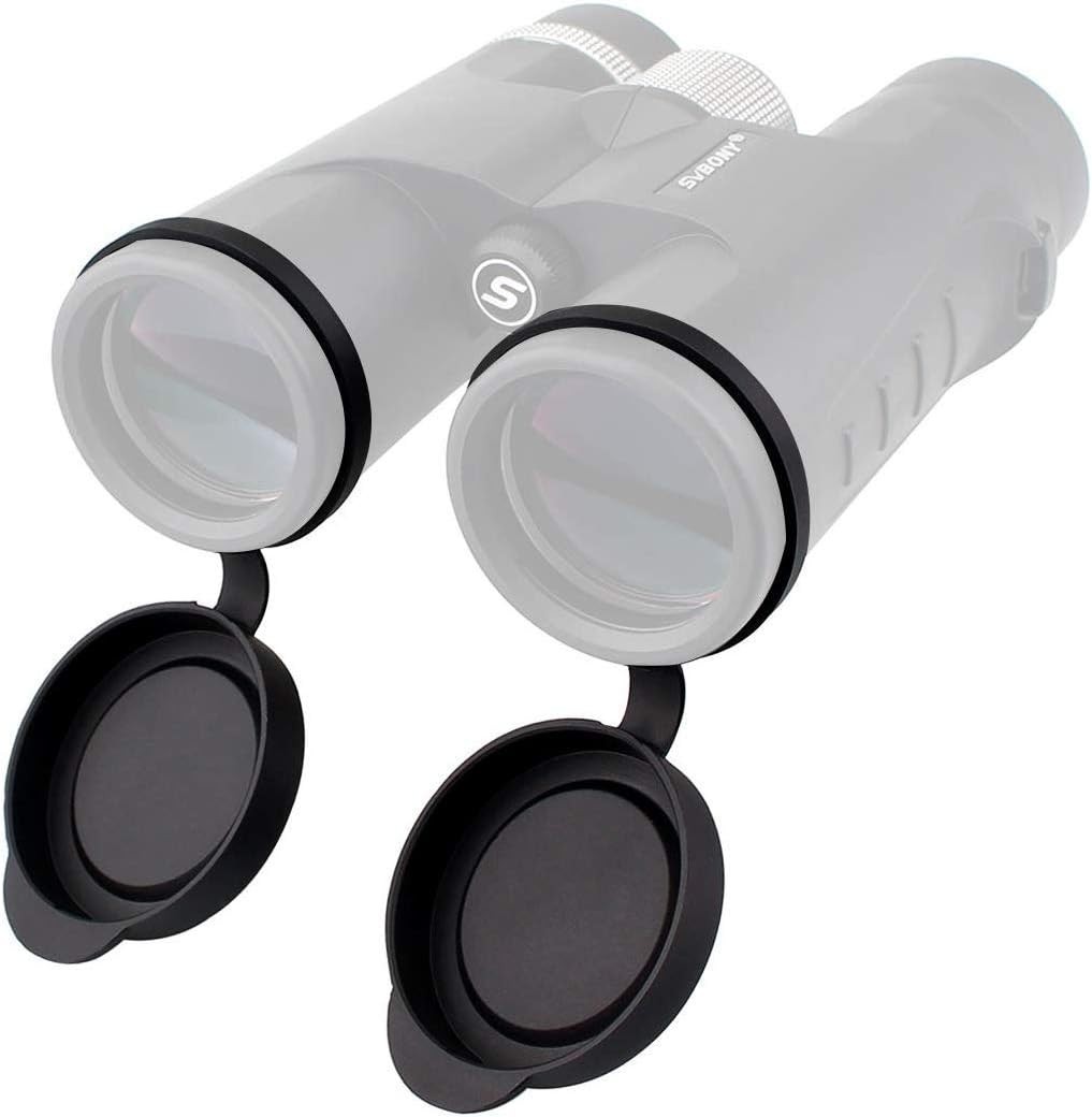 SVBONY Protective Rubber Objective Lens Caps for Fits Binoculars with Outer...